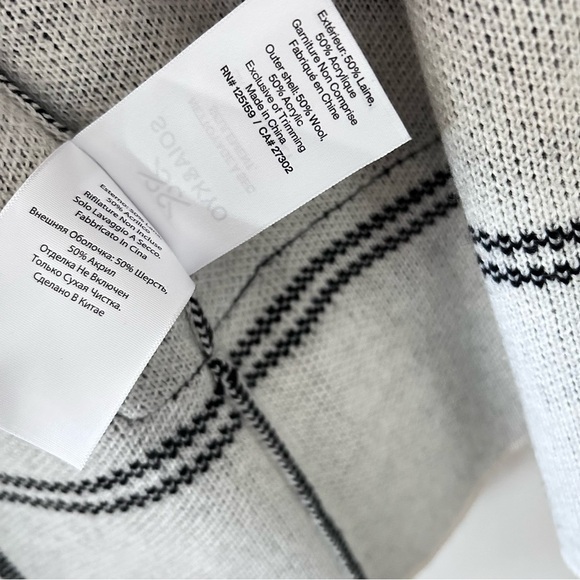 🆕 Soia & Kyo Benela Coatigan Open Front Mid-Thigh Length Cardigan With Lapels - Picture 8 of 9